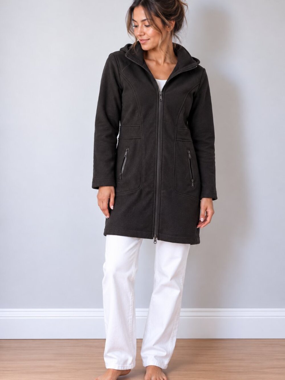 Merrell Select Regulate Fleece-Lined Hooded Jacket Black XXS